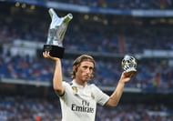 Luka Modric representing Real Madrid in La Liga